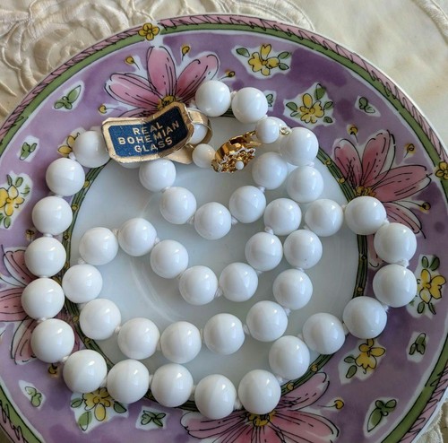 Collana vetro smerigliato - vetro,