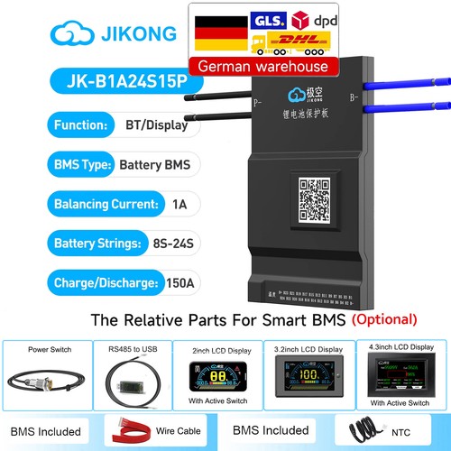 Bms 24s 150a li - jk,