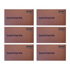 HiTi S420 Carta + Ribbon 10X15 SCATOLA 6 CONFEZIONI A100 (Totale 600 Stampe)