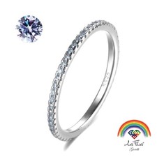 Anello Veretta Girodito Acquamarina in argento 925 rodiato - Rainbow Collection