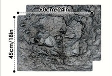 Sfondo 3D Lastra Acquario Terrario Parete Rocciosa Tartarughiera 45x60