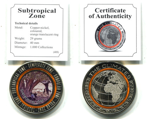 Medaglia zona subropica - medaglia,