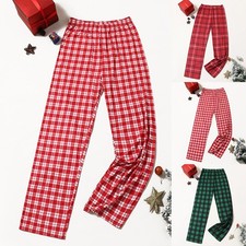 Pantaloni pigiama uomo e donna eleganti natalizi a quadri comodi da indossare