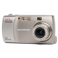 Olympus CAMEDIA C-310 ZOOM 3,2 megapixel fotocamera digitale - argento - PERFETTAMENTE FUNZIONANTE