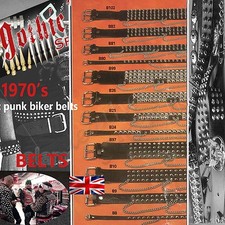 Cinture punk gotiche in pelle