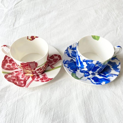 Taitu flora cup saucer pair - flora,
