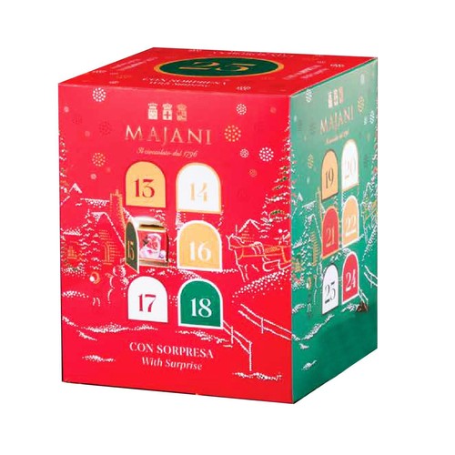 Calendario avvento majani cubo - avvento,