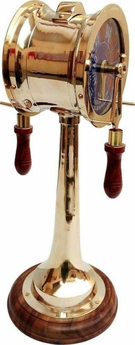 Vintage nave ottone marina