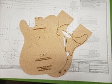 Telecaster Guitar Router Template CNC/Laser Cut con blueprints (spedizione gratuita)