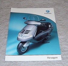 PIAGGIO HEXAGON LX125 LXT180 GT250 DEPLIANT SCOOTER gennaio 1999