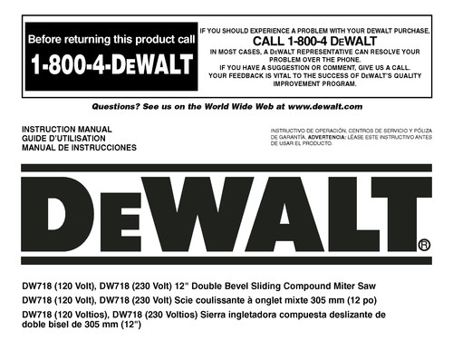 Dewalt dw718 miter - dw718,