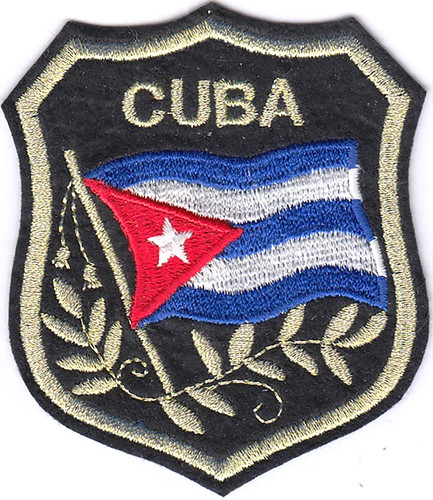 Bandiera cuba scudo toppe - cuba,
