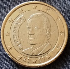  1 euro 2007 SPAGNA errore di