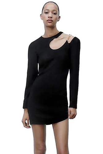 Zara mini abito con dettaglio - mini,