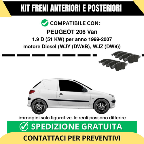 Pastiglie freno ant post - freno,