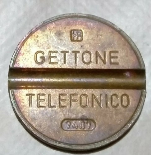 Gettone telefonico con segno - telefonico,