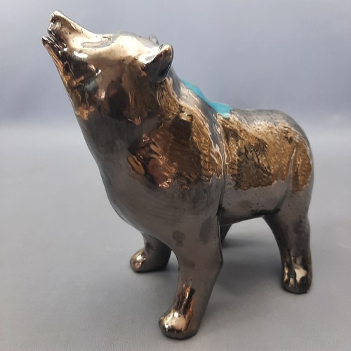 Faenza ceramica statua orso