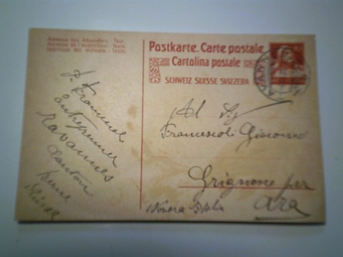 Cartolina postale per - cartolina,