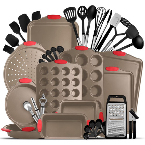 Set utensili cucina - marrone, 24