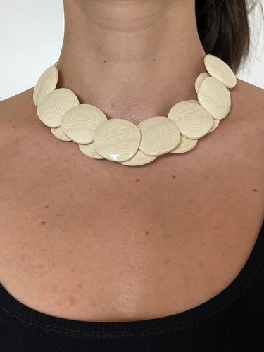 Collana bottoni resina - collana,