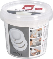 Raysin 200 Polvere Di Ceramica, Gesso Da Colare, 400G, Colore Bianco, Asciuga Al