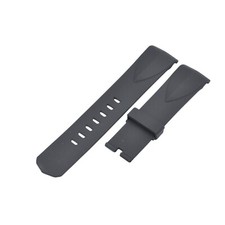 Cinturino in gomma nero 22 mm