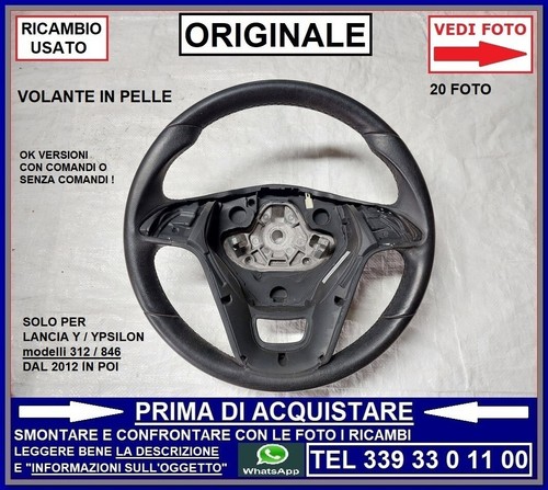 Volante sterzo pelle - volante,
