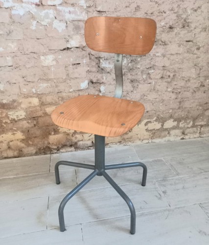 Sedia industriale vintage
