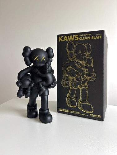 Kaws clean slate - black, medicom