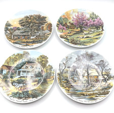 4 Piatti da appendere vintage - 4 stagioni  - Bareuther Waldassen Bavaria