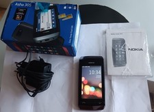 Nokia Asha 305 CIB in scatola completo nero 