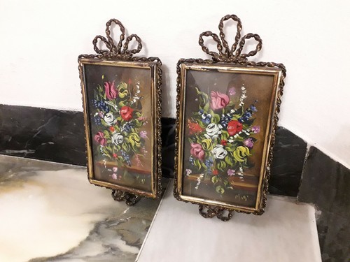 Miniatura dipinto fiori - miniatura,