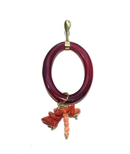 Mono orecchino con corno - orecchino,