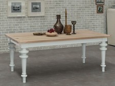 TAVOLO RETTANGOLARE ALL. FINO A 280cm. PIANO E GAMBE IN LEGNO DI FRASSINO