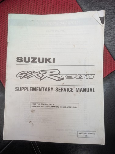 Suzuki gsxr750 1994 manuale - suzuki,
