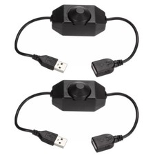 2X 5V USB PWM Rotary Inline