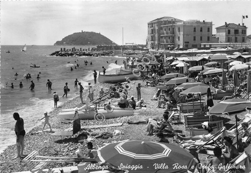 Cartolina albenga villa - ,