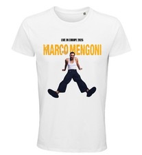 T-shirt Marco Mengoni Live in Europe 2025 tour, concerti, musica, Italia, cotone
