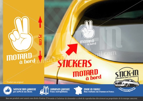Autocollant sticker motard a - autocollant, "motard