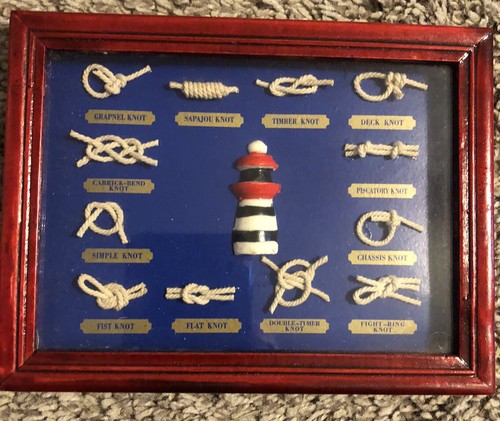 Vintage nautical shadow box - vintage,