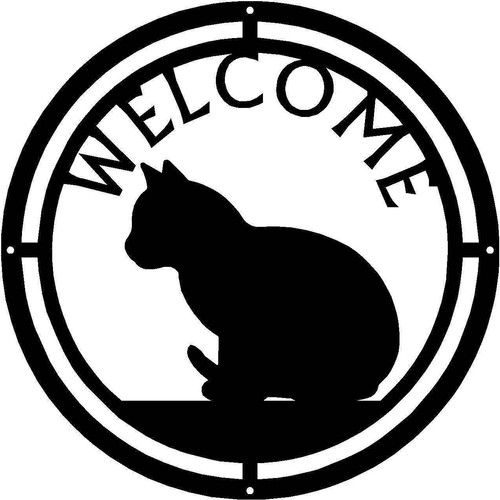 Insegna benvenuto rotonda - insegna,
