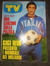 RIVISTA SORRISI E CANZONI TV 1974 N. 23. GIGI RIVA, PATTY PRAVO, GEMELLE KESSLER