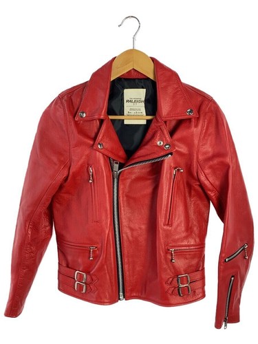Giacca/-/pelle/rosso/plain