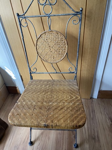 Sedia pieghevole vintage unica
