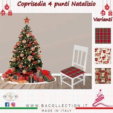 6 Cuscini Per Sedia Natale
