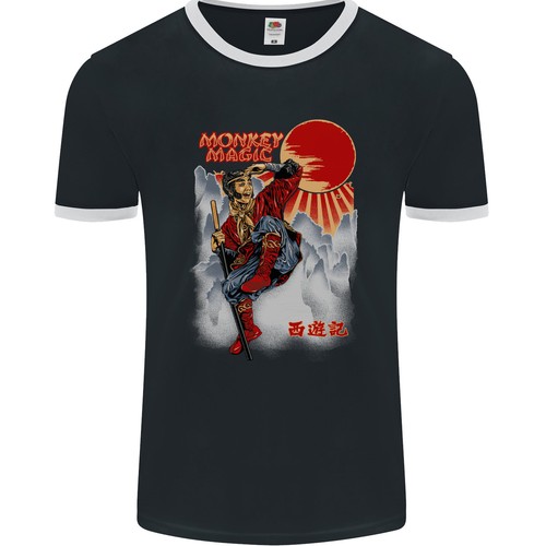 Shirt ringer uomo - uomo, retro