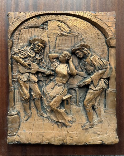 Scultura rilievo rame - in, su