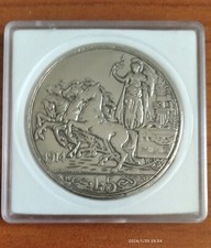 COPIA/RIPRODUZIONE 5 Lire Italia 1914   Re Vittorio Emanuele III 