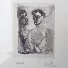  Sandro Chia. Incisione. 