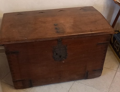 Antico grande pesante baule - antico,